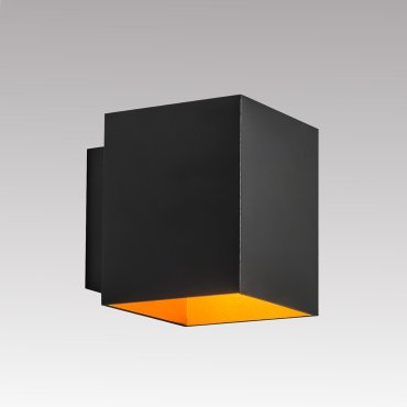 Zuma Line Sola WL Square Next - Wandleuchte - 10 x 8,3 x 10,2 cm - schwarz und gold