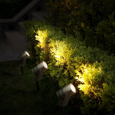 Century Italia Blaze - Bodenstrahler - 10,3 x 4 x 9 cm - 7W LED inkl - IP67 - grau - warmweiße Lichtfarbe