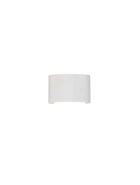 Nova Luce Duomo - Außenwandleuchte - 12 x 8 x 3,7 cm -  5W LED inkl. - IP54 - Sand Weiß