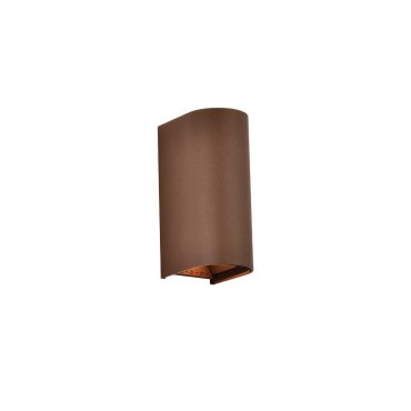 VK Lighting Dust - wandleuchte - 7,1 x 17,1 x 9,6 cm - 2 x 6W LED inkl. - IP65 - rustbraun