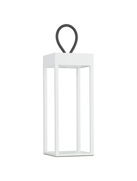 Nova Luce Lucia - wiederaufladbare Tischleuchte - 12 x 30 x 12 cm - 4W  LED inkl. -  IP54 - Sand Weiß