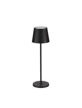 Nova Luce Seina - wiederaufladbare Tischleuchte - Ø 11,4 x 39,5 cm - 2W dimmbare LED inkl. - IP54 - Sand schwarz