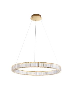 Nova Luce Aurelia - hängeleuchte - Ø 80 x 150 cm - 47W dimmbares LED inkl. - gold