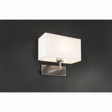 Faro Roda - Wandleuchte - 28 x 18 x 27 cm - vernickelt und weiß