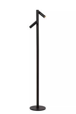Lucide Antrim - Wiederaufladbare Leselampe 2L - Ø 20 x 120 cm - 2 x 2.2W dimmbare LED inkl - IP54 - Mit kabelloser Ladestation - schwarz