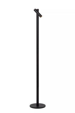 Lucide Antrim - Wiederaufladbare Leselampe - 3 x 20 x 120 cm - 2.2W dimmbare LED inkl - IP54 - Mit kabelloser Ladestation - schwarz