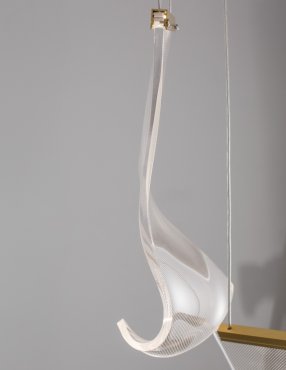 Nova Luce Siderno - Hängeleuchte - Ø 28 x 150 cm - 16W LED inkl. - gold