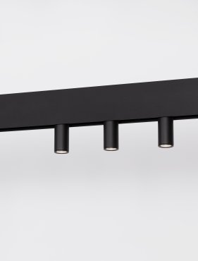 Nova Luce Buxton L - Magnetschienensystemleuchte - Ø 3 x 10,6 - 5W LED inkl. - schwarz