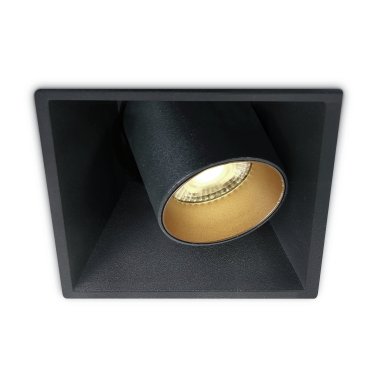 ONE Light Recessed COB Cylinders - Einbaustrahler - 91 x 91 mm, 85 x 85 mm Einbaumaß -11W LED inkl - schwarz