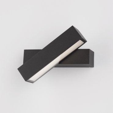 Nova Luce Ziri - Außenwandleuchte - 18 x 4 x 11,6 cm - 10W LED inkl. - IP65 - dunkel anthrazit