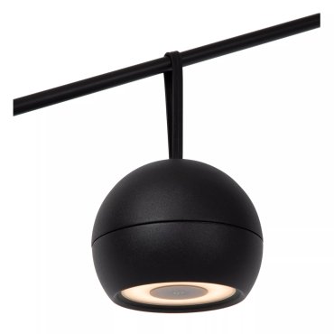 Lucide Lunex Außenwandleuchte - wiederaufladbar über USB-Kabel - 10,2 x 10,9 x 11 cm - 2W dimmbare LED inkl. - IP54 - schwarz