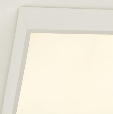 Searchlight Zeus - Deckenleuchte - 30 x 30 x 6 cm - 16W LED inkl - IP44 - weiß und opal