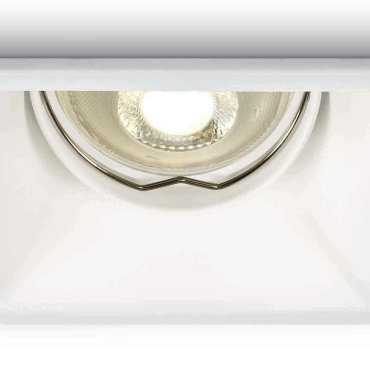 ONE Light Dark Light Square Spots - Einbaustrahler - 90 x 90 mm, 80 x 80 mm Einbaumaß - weiß