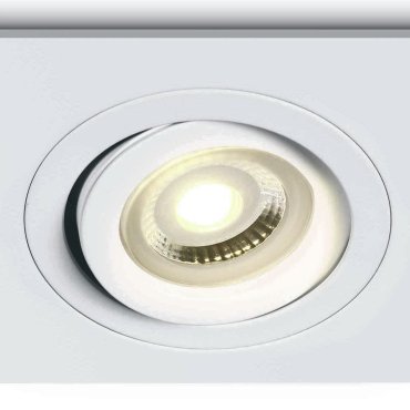 ONE Light Dual Ring GU10 - Einbaustrahler - 94 x 94 mm, Ø 80 mm Einbaumaß - weiß