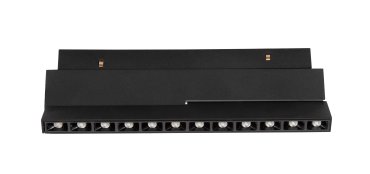 Nova Luce Ultra Slim - Stromschienenleuchte - 19,5 x 8,1 cm - 10W LED inkl. - schwenkbar - weiße Lichtfarbe - schwarz