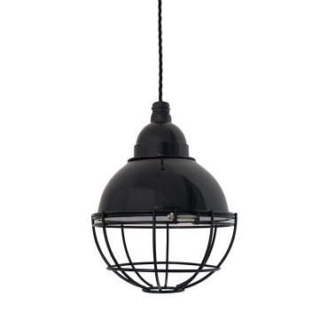 Faro Claire - Hängeleuchte - Ø 16,5 x 14 cm - schwarz glänzend