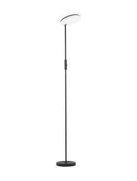 Nova Luce Notos - Stehleuchte - 27 x 205 cm - 30W dimmbar LED inkl. - Sand schwarz
