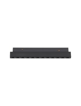 Nova Luce Ultra Slim - Stromschienenleuchte - 19,5 x 3,4 cm - 12W DALI dimmbare LED inkl. - warmweiße Lichtfarbe - schwarz