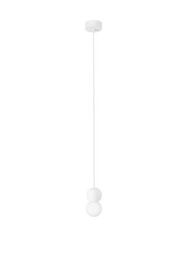 Nova Luce Zero - Hängelampe - Ø 8 x 115 cm - sand weiß