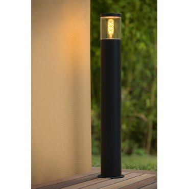AUSSTELLUNGSSTÜCK - Lucide Fedor - Gartenleuchte - Ø 13 x 79 cm - IP44 - schwarz