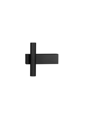 Nova Luce Paron - Wandleuchte - 5,5 x 15 x 15 cm - 6W LED inkl. - sand schwarz