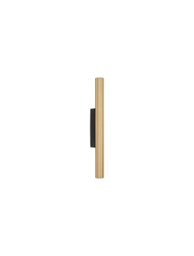 Nova Luce Paron - wandleuchte - 2,5 x 30 x 7 cm - 11W LED inkl. - Sand schwarz und gold