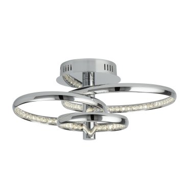Searchlight Rings - Deckenleuchte - 48 x 34 x 22 cm - 28W LED inkl - Chrom