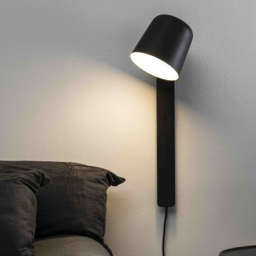 Faro Tila - Wandleuchte mit Schalter - 46 x 18 x 14,5 cm - mattschwarz