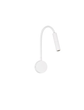 Nova Luce Sonica - wandleuchte - Ø 8,5 x 56 cm - 6W LED inkl. - IP44 - sand Weiß