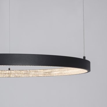 Nova Luce Preston - Pendelleuchte - Ø 80 x 120 cm - 50W dimmbare LED inkl. - Sand schwarz