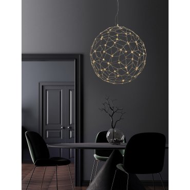 Nova Luce Sole - Hängeleuchte - Ø 80 x 330 cm - 21,6W LED inkl. - gold