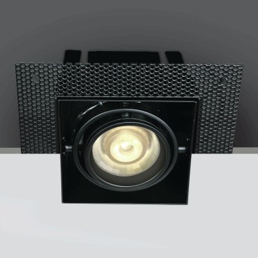 ONE Light Trimless Box - Einbaustrahler - 89 x 89 mm, 97,5 x 97,5 mm Einbaumaß - schwarz
