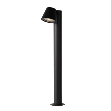 Lucide Dingo - Gartenleuchte - 20,5 x 70 x 11 cm - 5W dimmbare LED inkl - IP44 - anthrazit