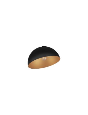 Nova Luce Onia - Deckenleuchte - Ø 40 x 25 cm - Sand schwarz und gold