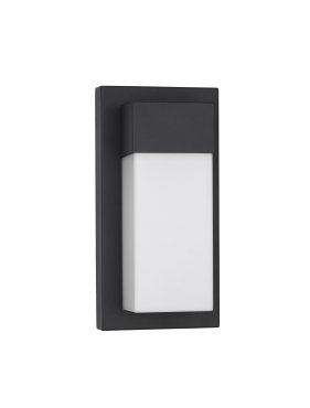 Nova Luce Leto - Außenwandleuchte - 14,5 x 29 x 10,2 cm - 18W LED inkl. - IP65 - Sand schwarz