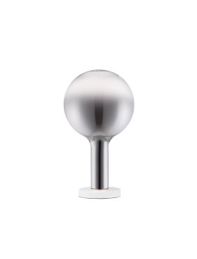 Nova Luce Nostos - Tischleuchte - Ø 20 x 35 cm - 3W dimmbar LED inkl. - rauchiges Glas und Gold