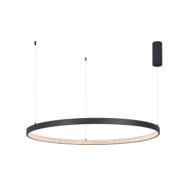Nova Luce Preston - Pendelleuchte - Ø 110 x 120 cm - 60W dimmbare LED inkl. - Sand schwarz