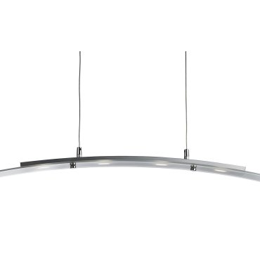 Searchlight LED Bar Lights - Pendelleuchte - 80 x 8 x 150 cm - 20W dimmbare LED inkl - silber