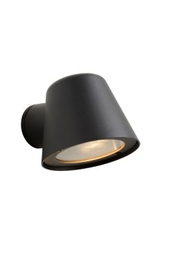 Lucide Dingo - Außenwandleuchte - 11,5 x 14,5 x 9 cm - 5W dimmbare LED inkl - IP44 - anthrazit