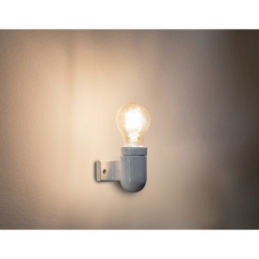 Faro Sera - Wandleuchte - 4,8 x 7,5 x 7,6 cm - weiß glänzend