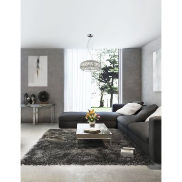 Nova Luce Valence - Hängeleuchte - Ø 42 x 140 cm - weiß