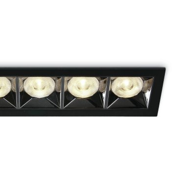 ONE Light Mirror Square Boxes - Einbaustrahler - 207 x 54 mm, 200 x 45 mm Einbaumaß - inkl. 20W LED - schwarz