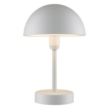 Nordlux Ellen To-Go - kabellose Outdoor-Tischleuchte mit Ladestation - Ø 16 x 25 cm - 3 Stufen dimmbar - inkl. 2,8W LED - IP44 - weiß