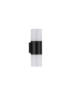 Nova Luce Paul - Außenwandleuchte - 8,5 x 28 cm - 10W LED inkl. - IP65 - Sand schwarz