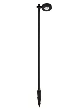 Nova Luce Dyol - Gartenpfosten - Ø 12 x 102 cm - 7W LED inkl. - IP65 - Sand schwarz