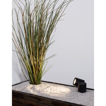 Nova Luce Focus - Bodenspot auf Spike - 13,8 x 6,8 x 27 cm - IP54 - schwarz