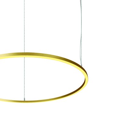 ONE Light LED Circle Rings - Hängeleuchte - Ø 127 x 300 cm - 65W LED inkl. - Messing gebürstet