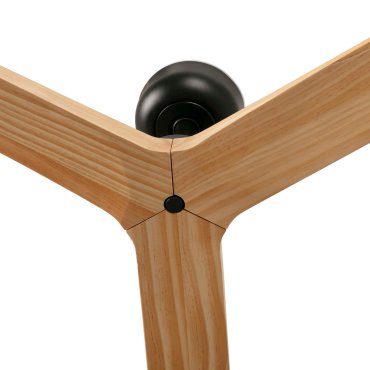 Faro Klim L - Deckenventilator - Ø 150 cm - matt schwarz und Kiefer