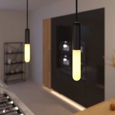 Creative Cables - Hängeleuchte 1L - 12 x 120 cm - schwarz