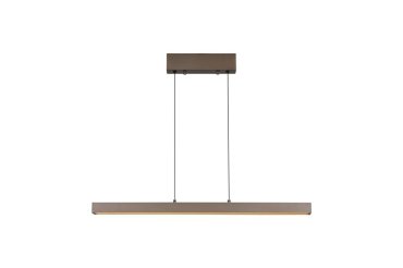 Searchlight Linear LED - Hängeleuchte - 95-150 x 18 x 150 cm - 39W dimmbares LED inkl. - einstellbare Lichtfarbe - kaffeebraun